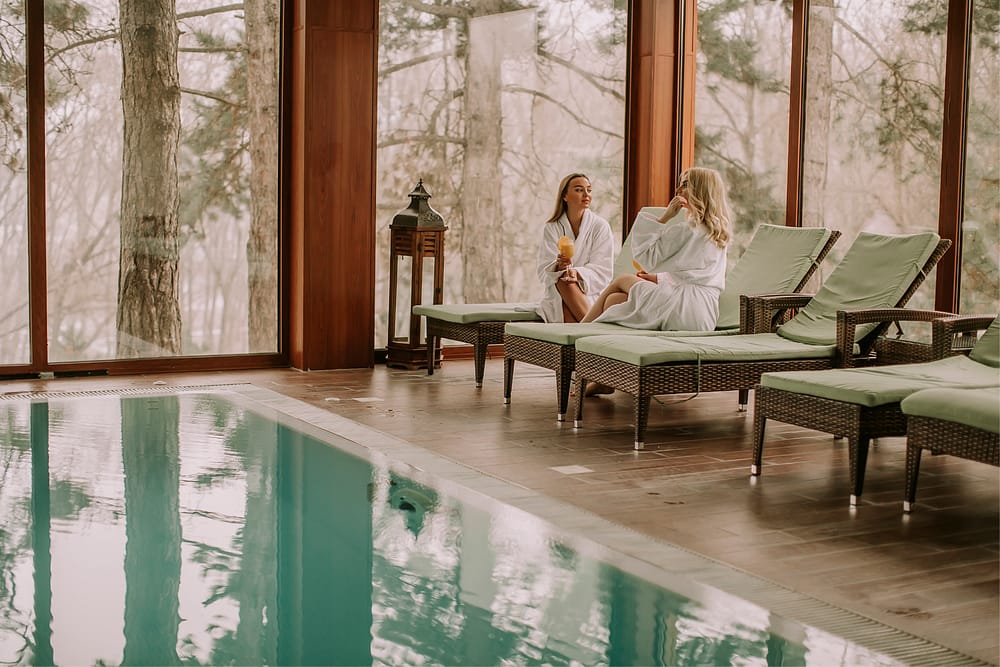 luxury spa experience with indoor pool